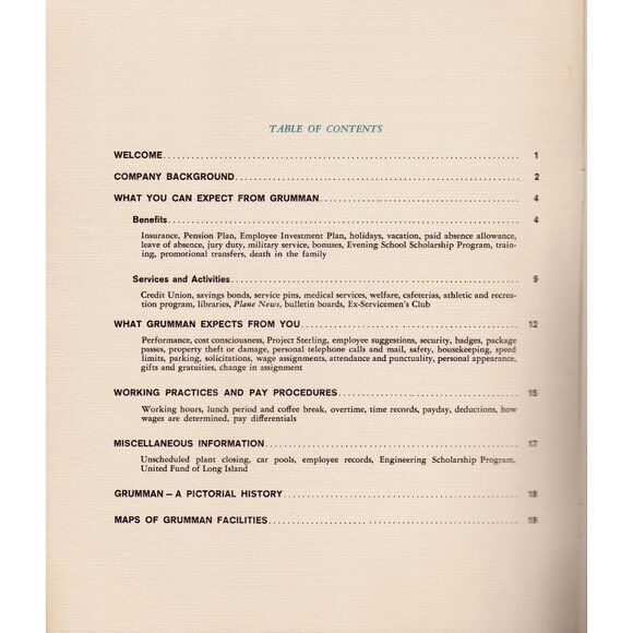 Grumman Aerospace Employee Booklet 1966 Astronaut Cover, Rare NASA Era 20 pgs. - Picture 4 of 10